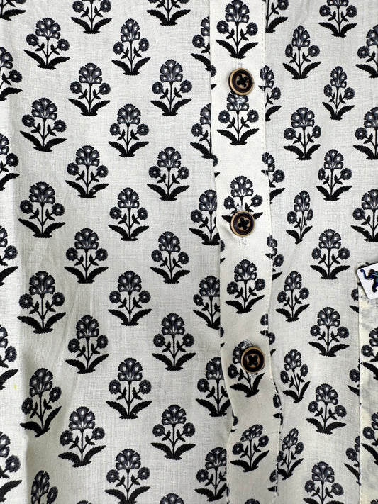 Half Sleeve Round Collar Shirt