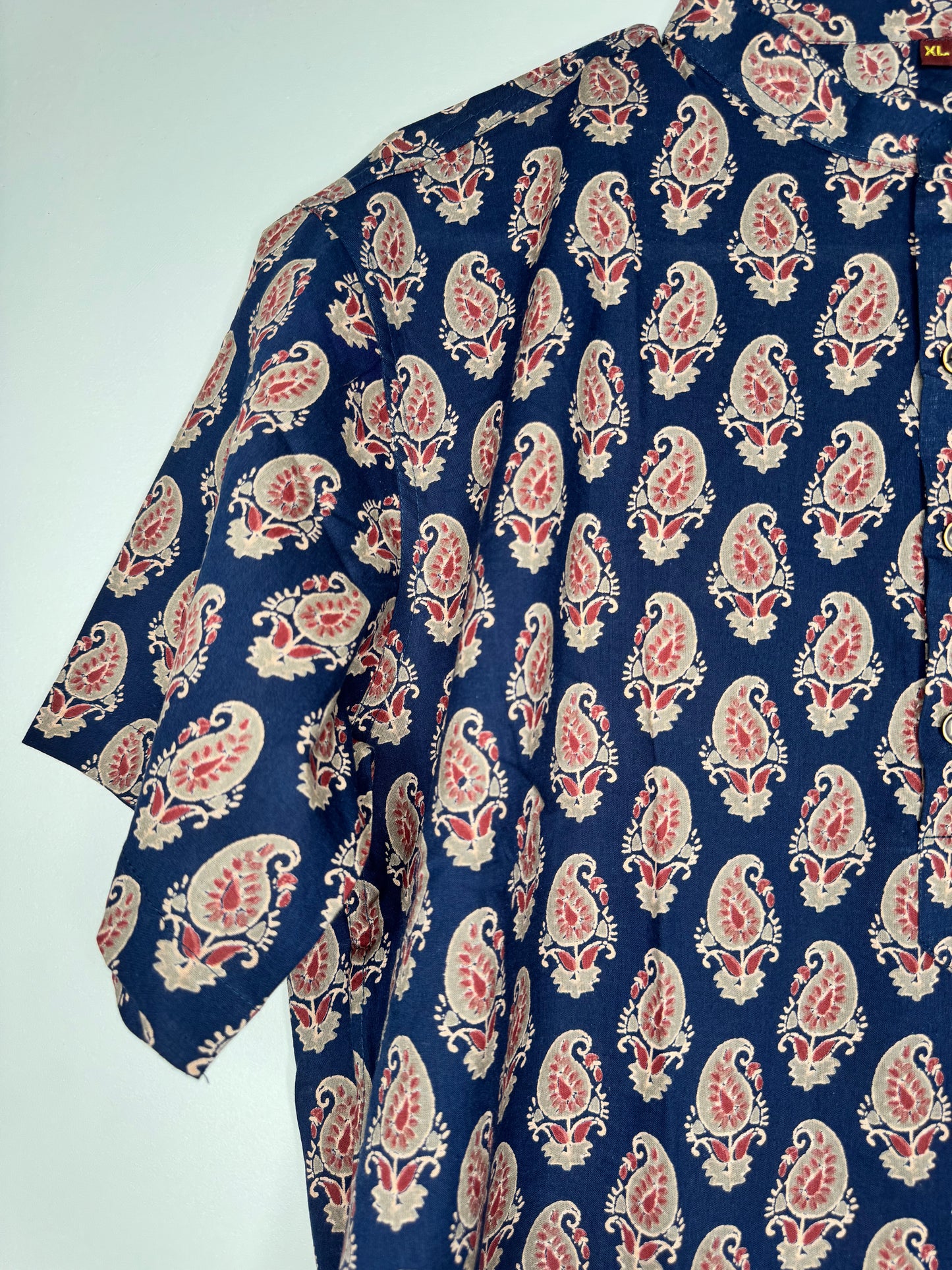 Half Sleeve Round Collar Shirt