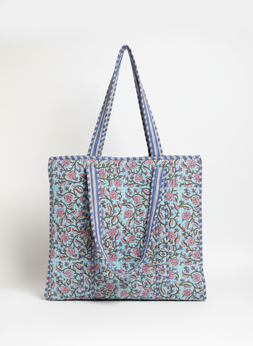 Large Floral Tote Bag
