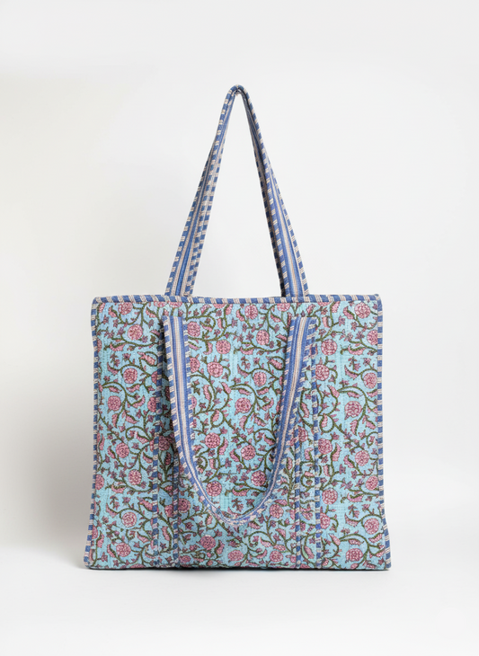 Large Floral Tote Bag