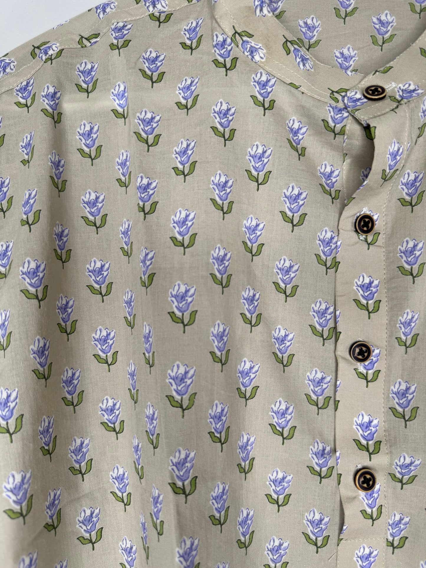 Half Sleeve Round Collar Shirt