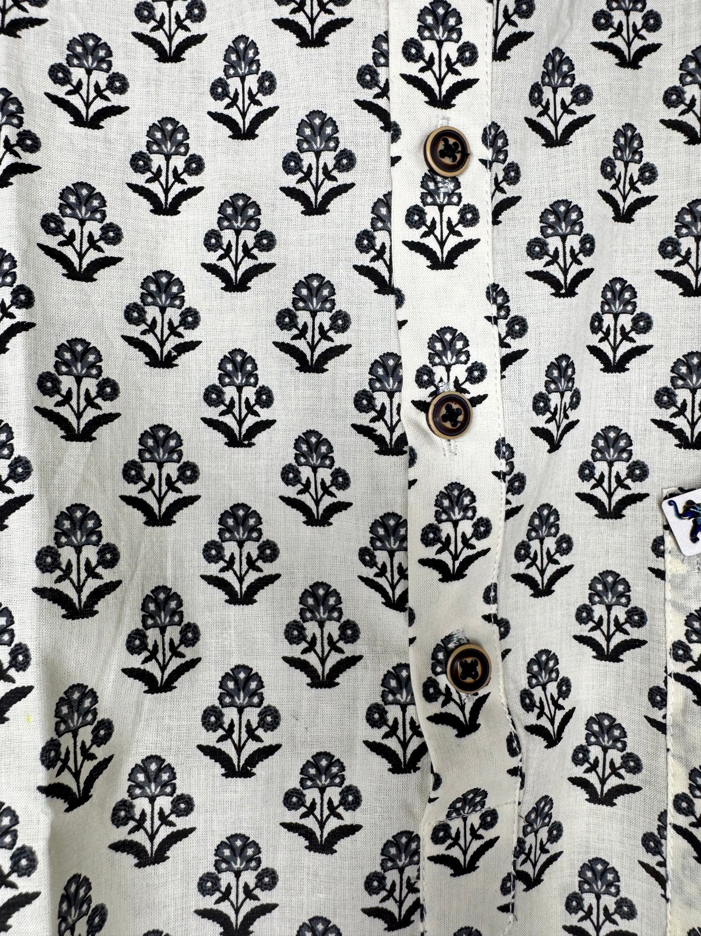 Half Sleeve Round Collar Shirt