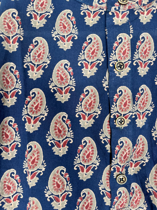 Half Sleeve Round Collar Shirt