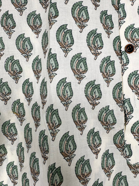 Half Sleeve Round Collar Shirt