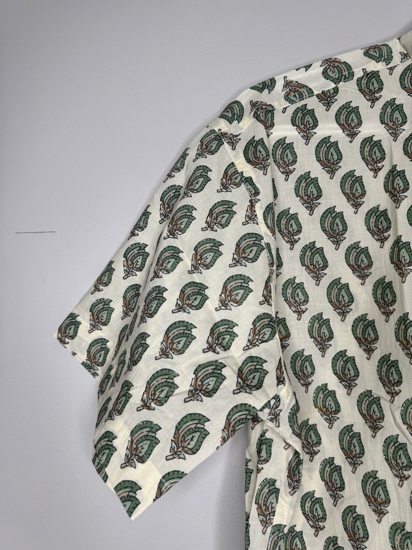 Half Sleeve Round Collar Shirt