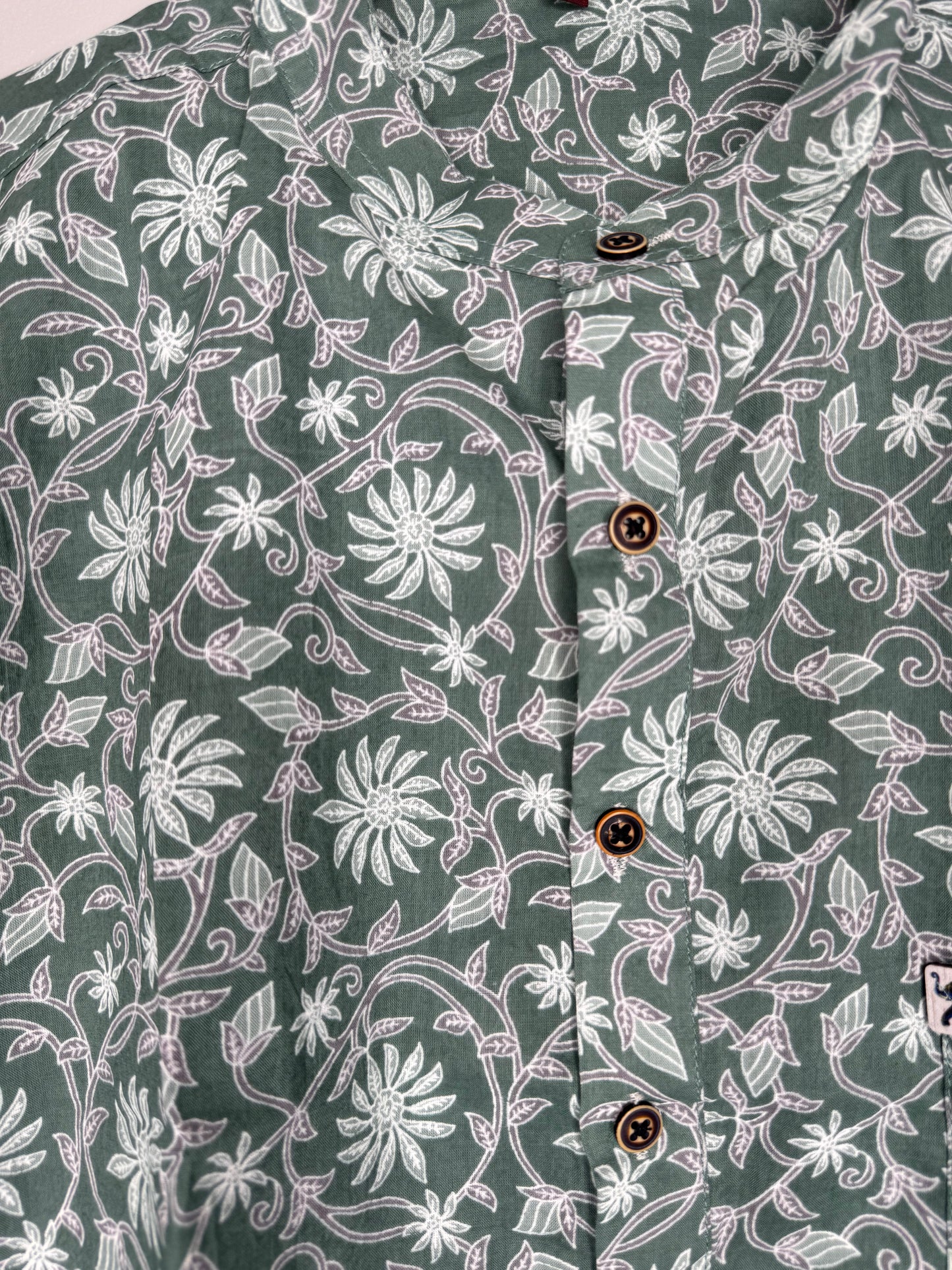 Half Sleeve Round Collar Shirt