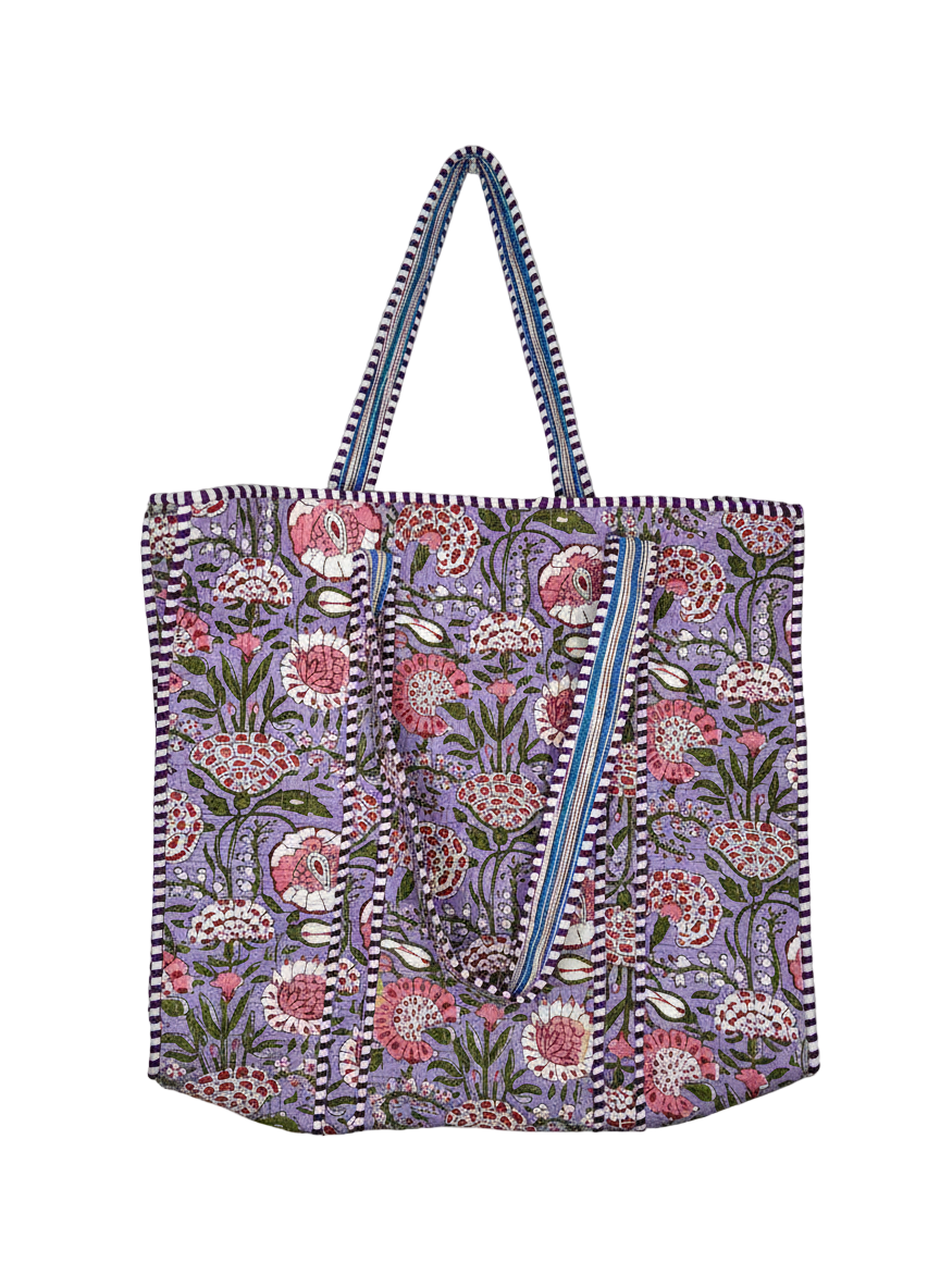Large Floral Tote Bag
