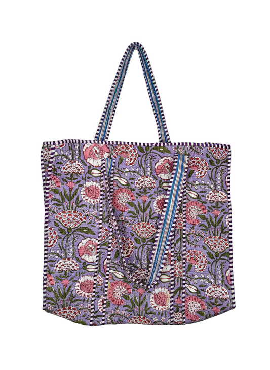 Large Floral Tote Bag